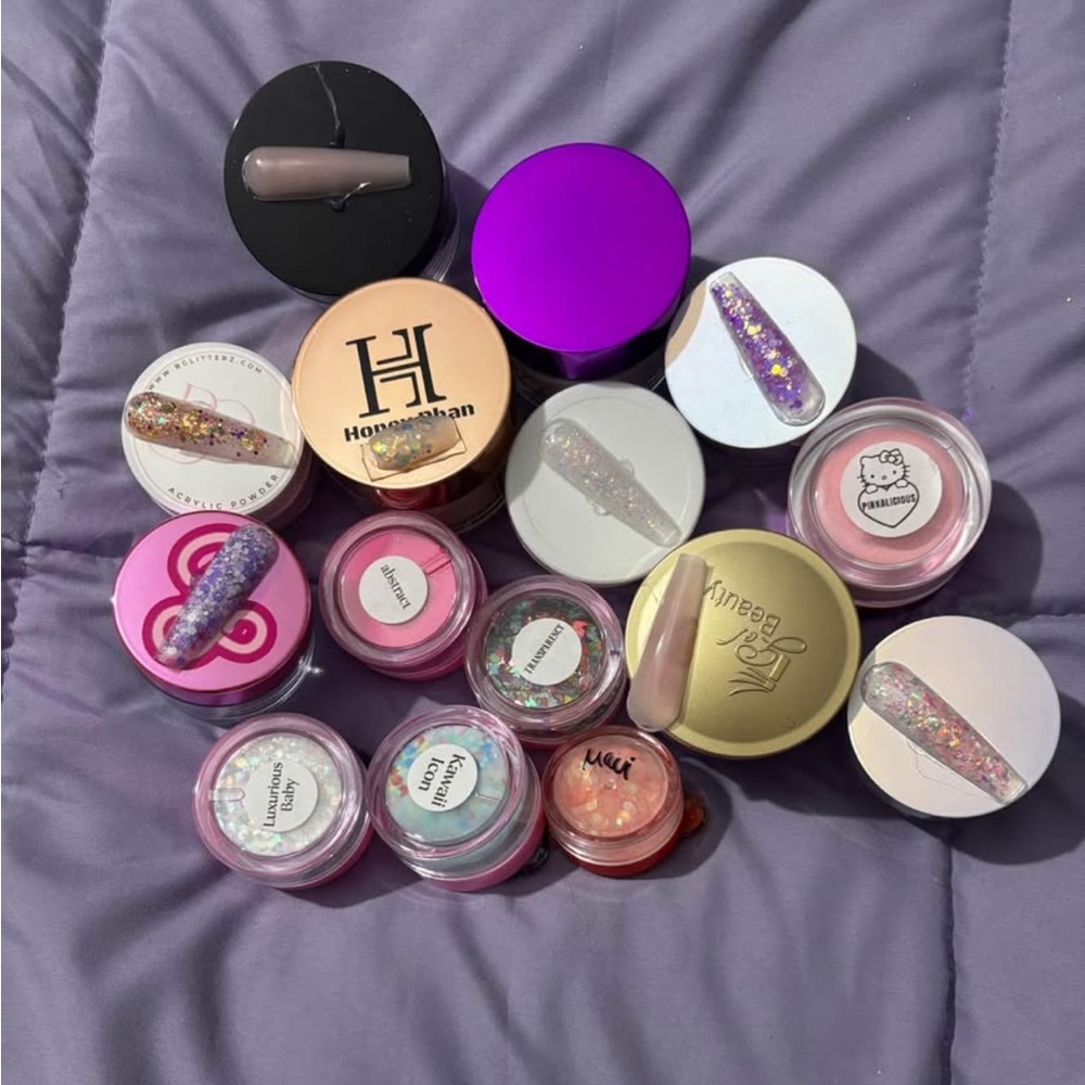 Assorted Nail Glitter and Powder Set